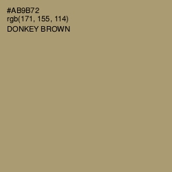 #AB9B72 - Donkey Brown Color Image